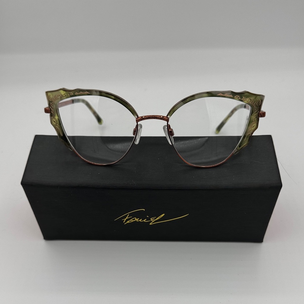 Stylish Green and Brown Glasses